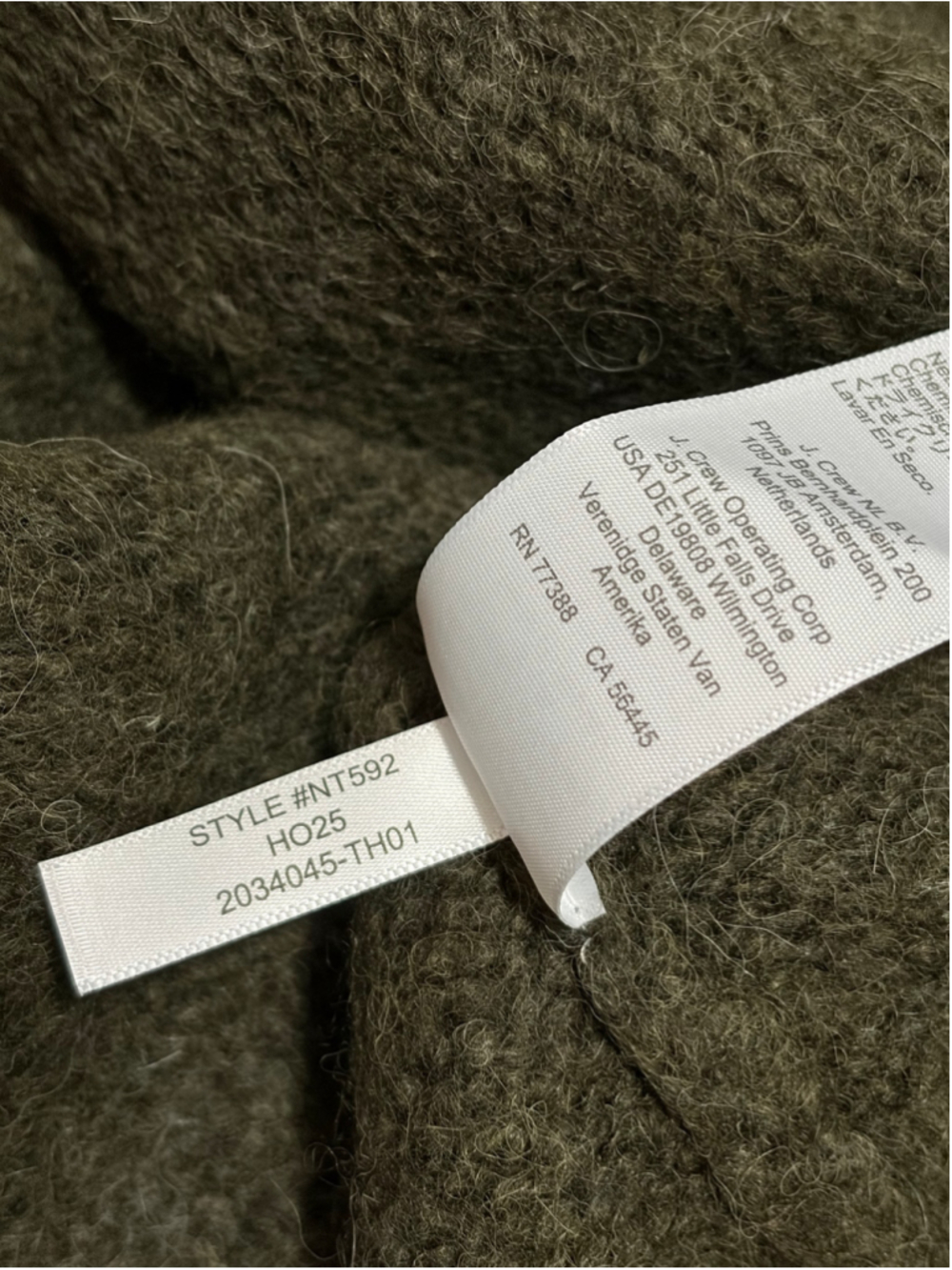 NWOT Madewell Chunky-Knit Alpaca-Blend Turtleneck size medium in dark olive - Picture 10 of 10